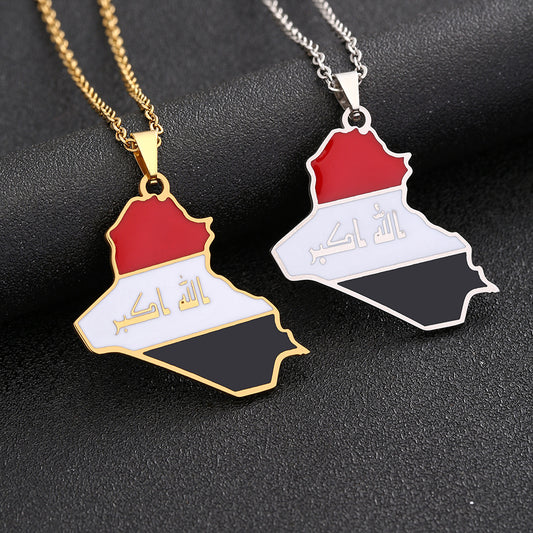 Fashion Geometric Stainless Steel Pendant Necklace with Titanium Steel Charm and Plated Finish for Unisex