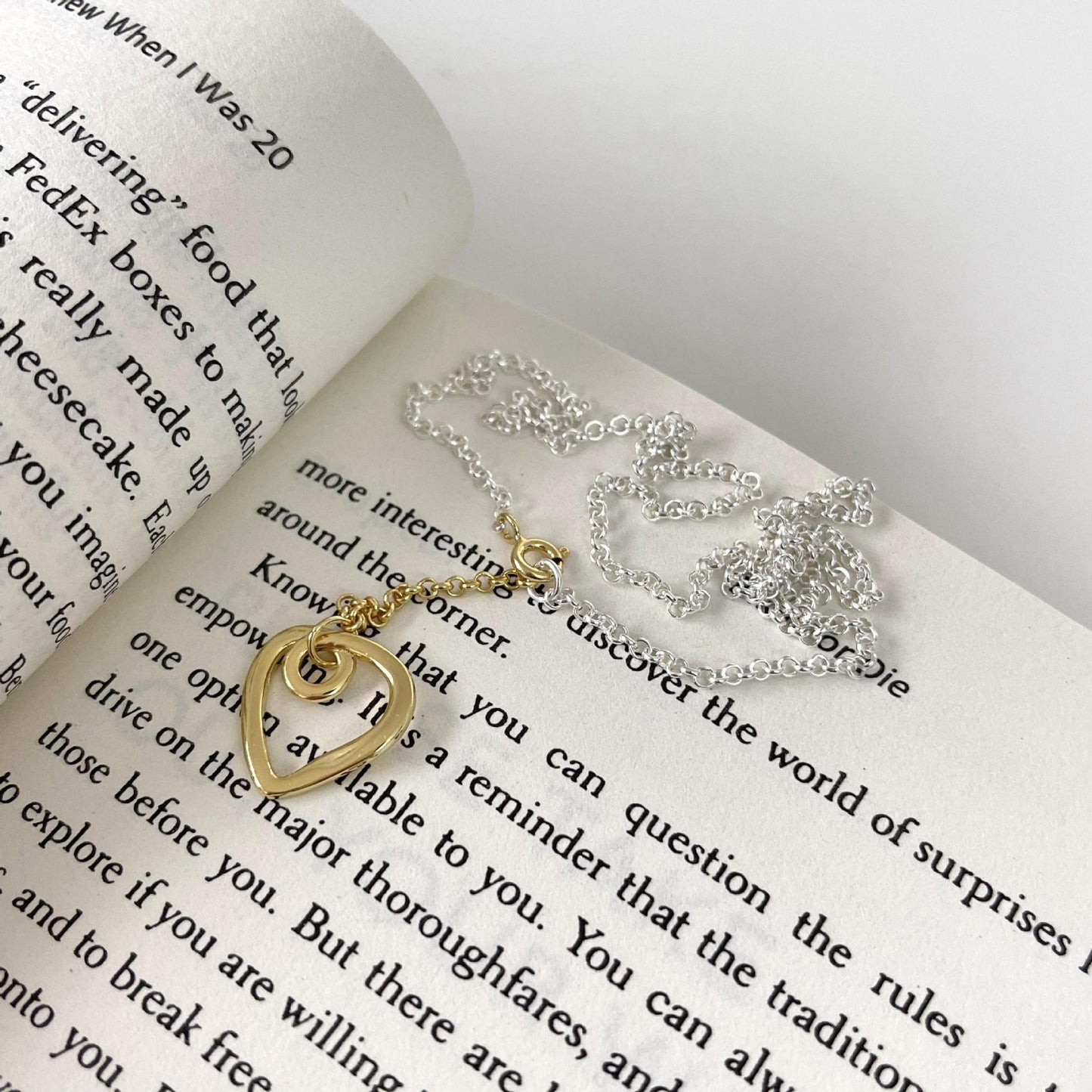 Minimalist Heart-Shaped 925 Sterling Silver Necklace for Women with Clean Sweet Aesthetic
