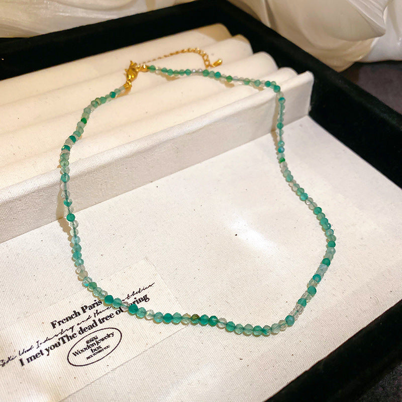 Collana Sweet Dopamine con perle barocche in lega di zinco con finitura placcata e ciondolo geometrico, delicata catena a clavicola da donna