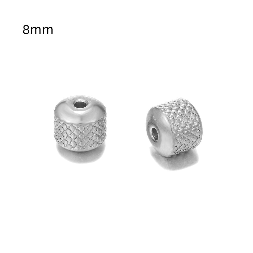 Minimalist Stainless Steel Titanium Steel Plated Pineapple Beads Charm Bar DIY Jewelry Accessories