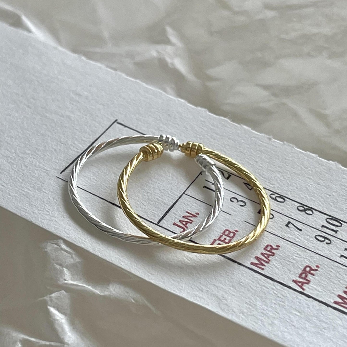 Anillo Abierto Geométrico Minimalista de Plata de Ley 925 para Mujer