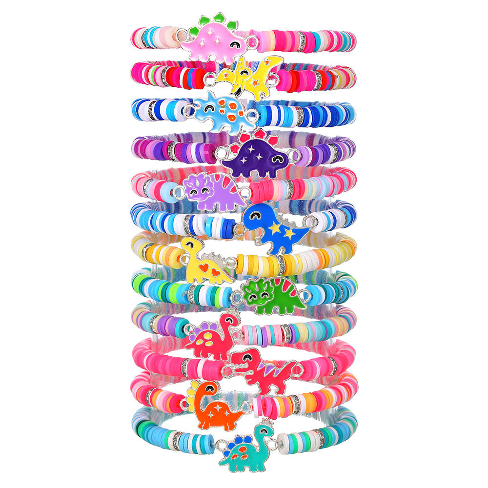 Cute Drip Oil Animal Resin Bracelet for Kids