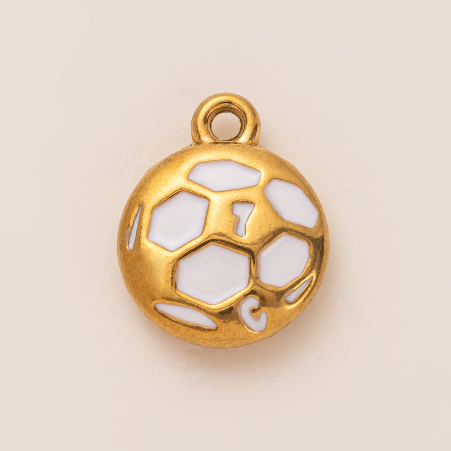 Sporty Vintage 18K Gold Plated Stainless Steel Ball Chain Necklace Charm Bar for Unisex
