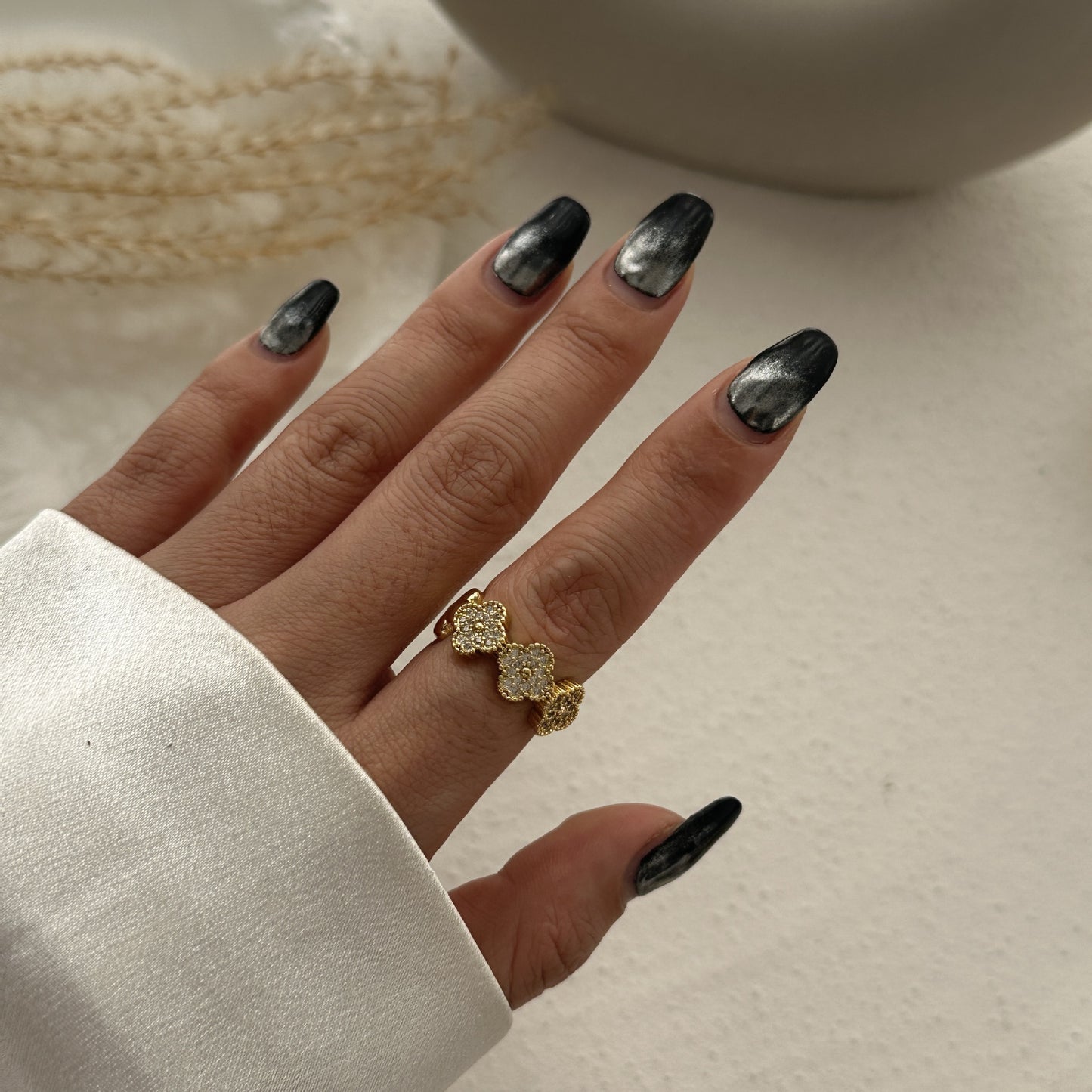 Bracciale alla moda con polsino largo in lega placcata oro, stile hip-hop e geometrico