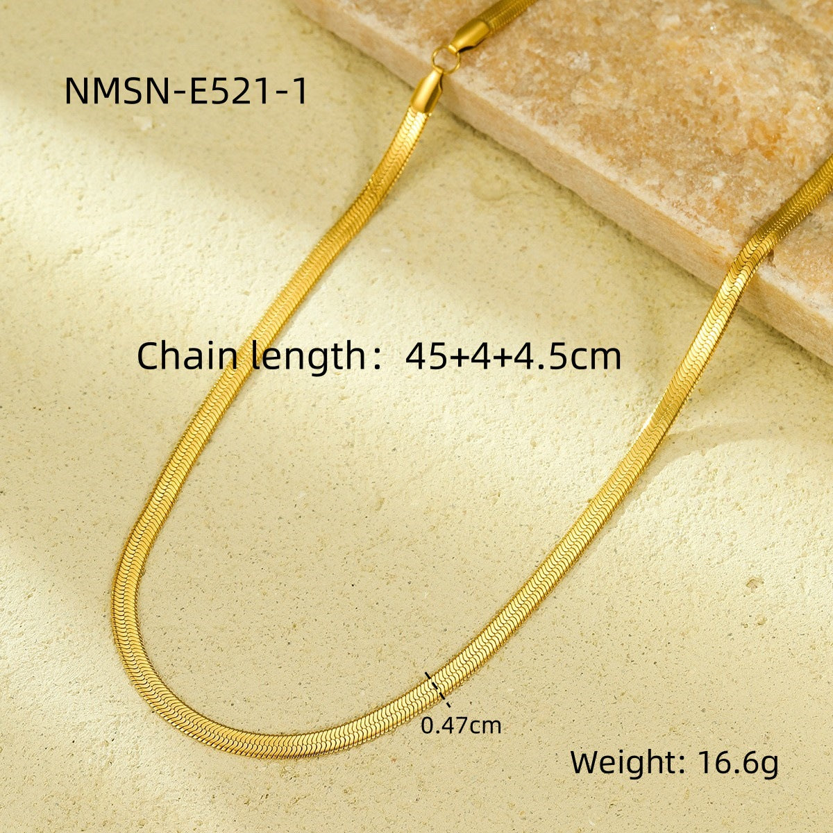 Minimalist Fashion Stainless Steel Snake Chain Necklace for Men and Women