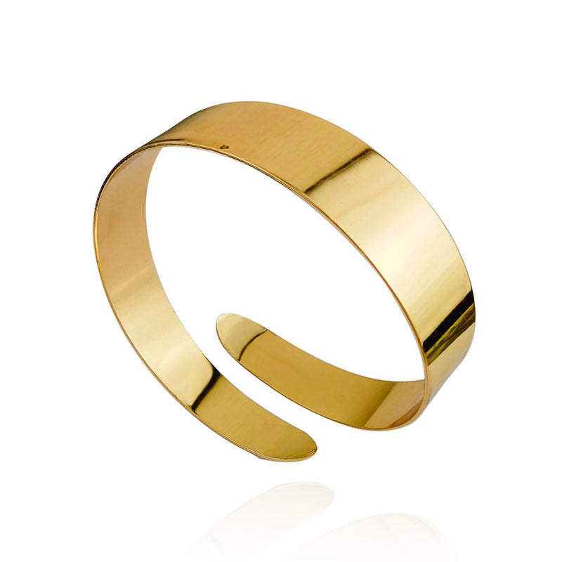 Exaggerated Geometric Leaf Metal Arm Cuff Set Plated Bracelet Jewelry for Women