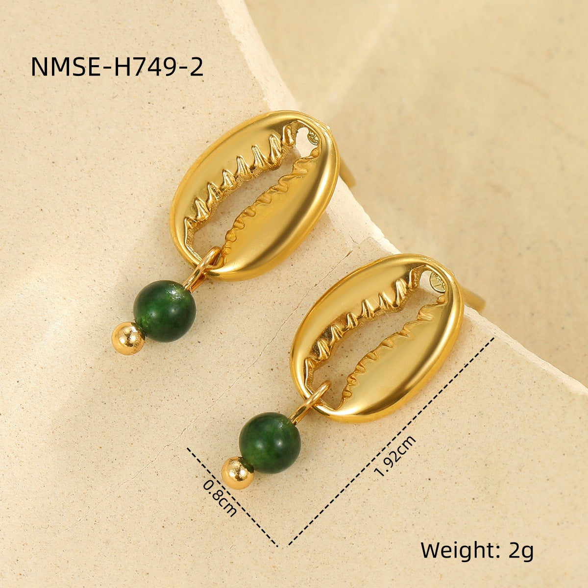 Pendientes de Acero Inoxidable de Estrella de Mar, Inspiración Marina, con Forma Geométrica y Acabado Chapado para Mujer