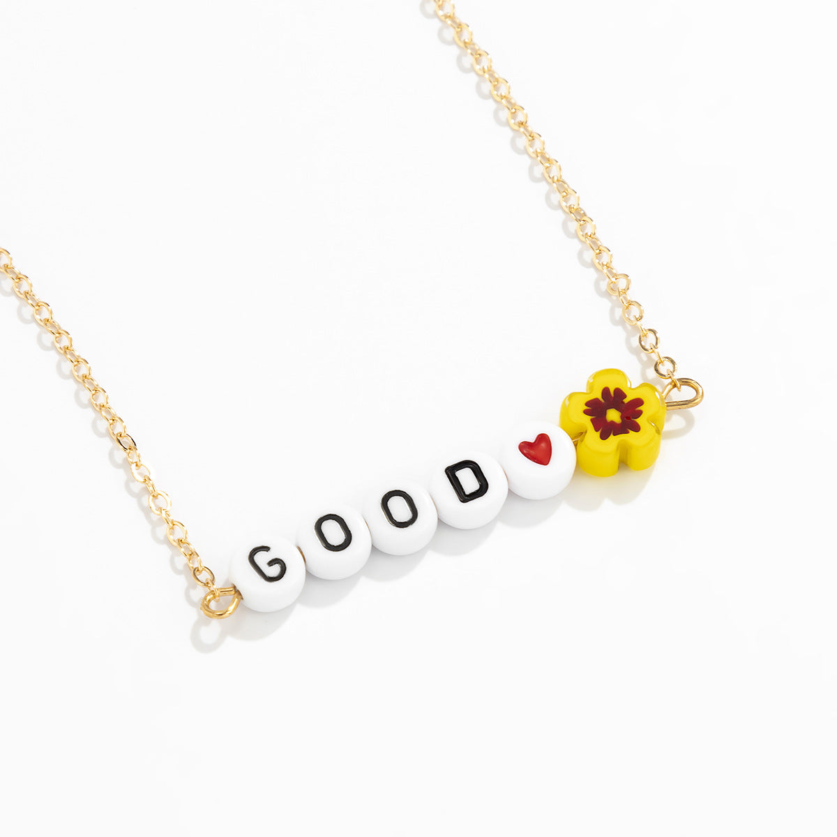Minimalist Acrylic Floral Letter Body Chain for Women