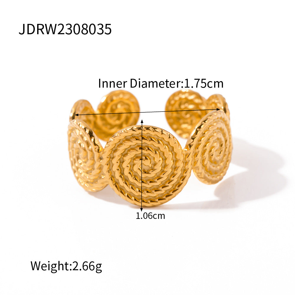 Elegante Bracciale a Conchiglia in Acciaio Inossidabile da Donna con Finitura Placcata Gioielli Minimalisti di Lusso