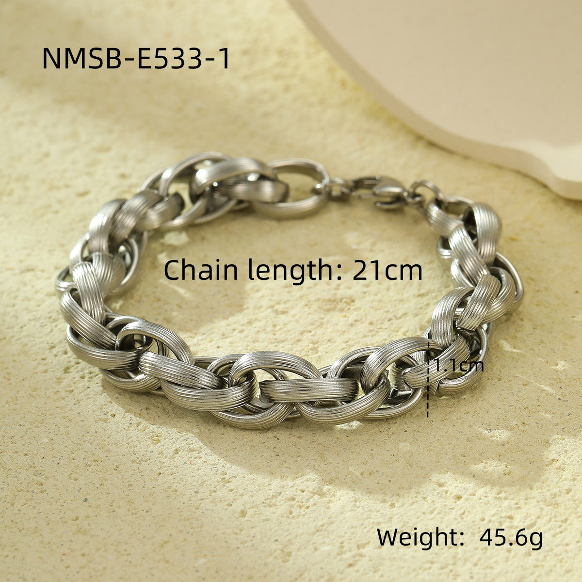 Minimalist Braided Stainless Steel Bracelet with Plated Finish for Women and Unisex Wear