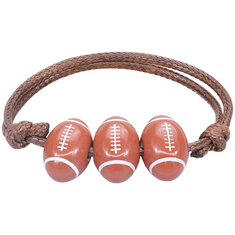 Sporty Unisex Resin Braided Bracelet