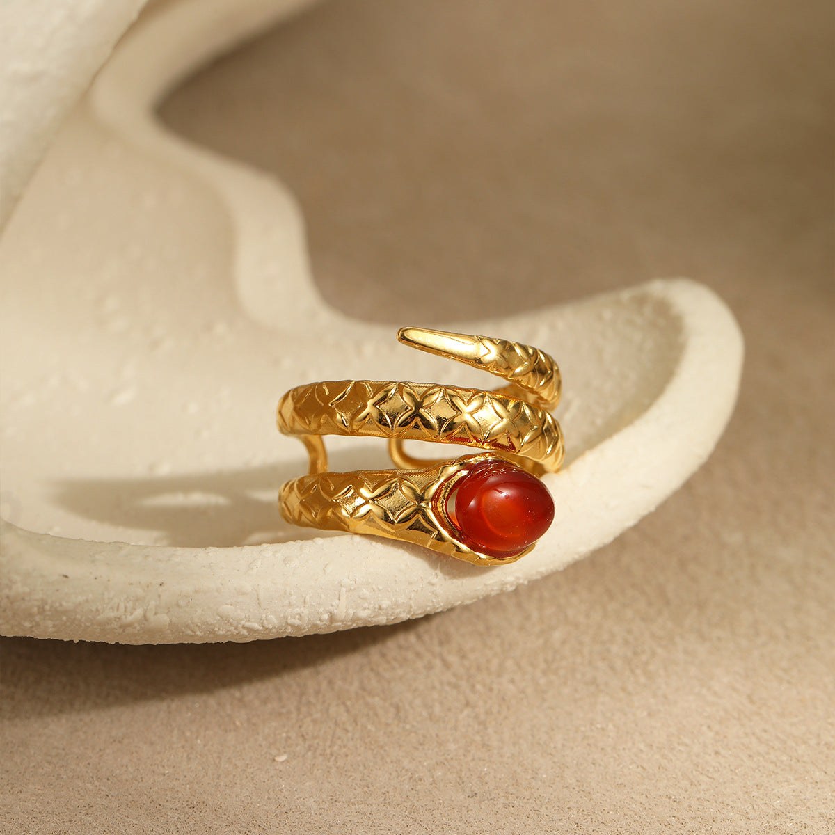 Anillo Minimalista Geométrico de Acero de Titanio con Incrustaciones de Circonita para Mujer, Hipoalergénico y Resistente a la Decoloración