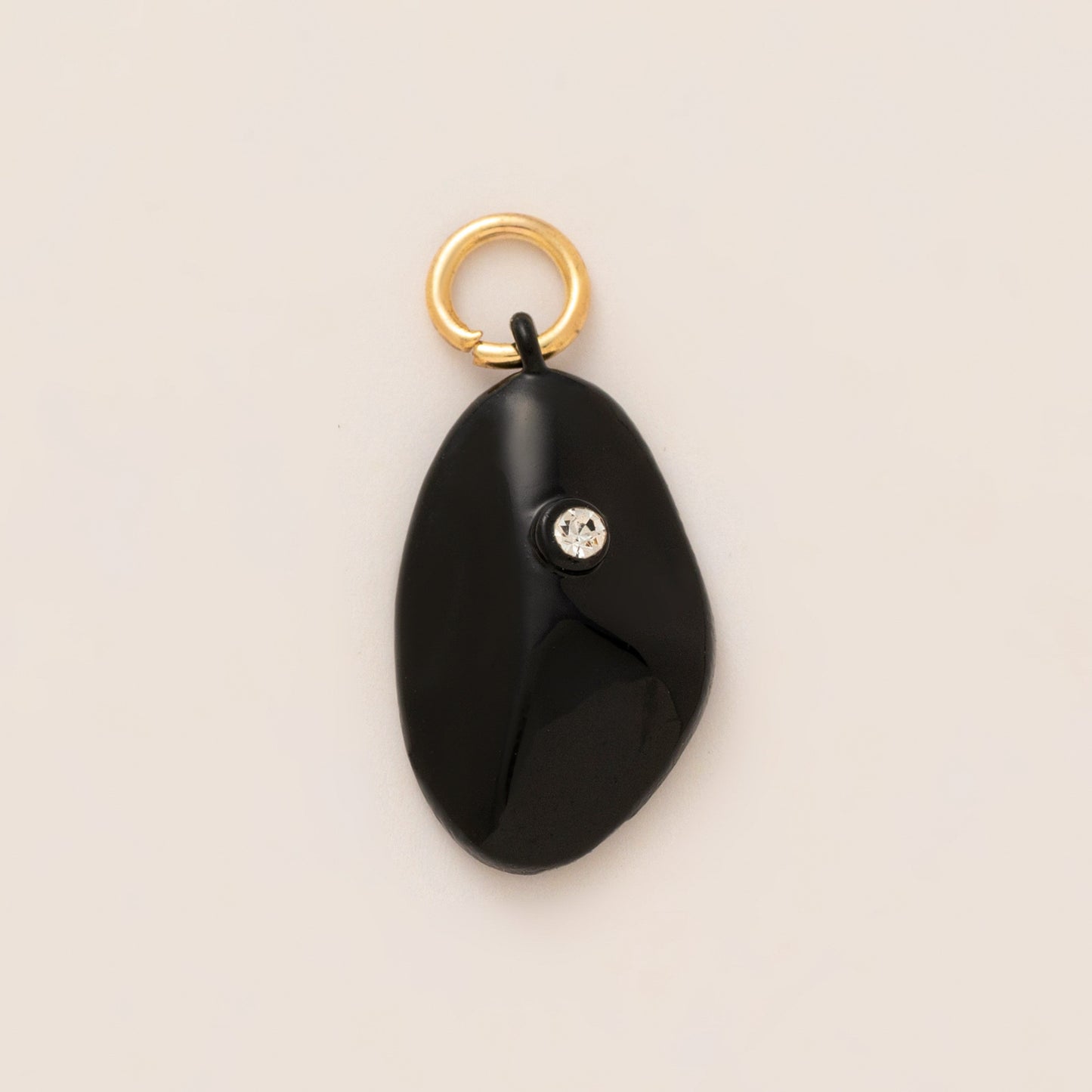 Fashion Gold Plated Brass Heart and Floral Jade Pendant Necklace Charm Bar for Unisex
