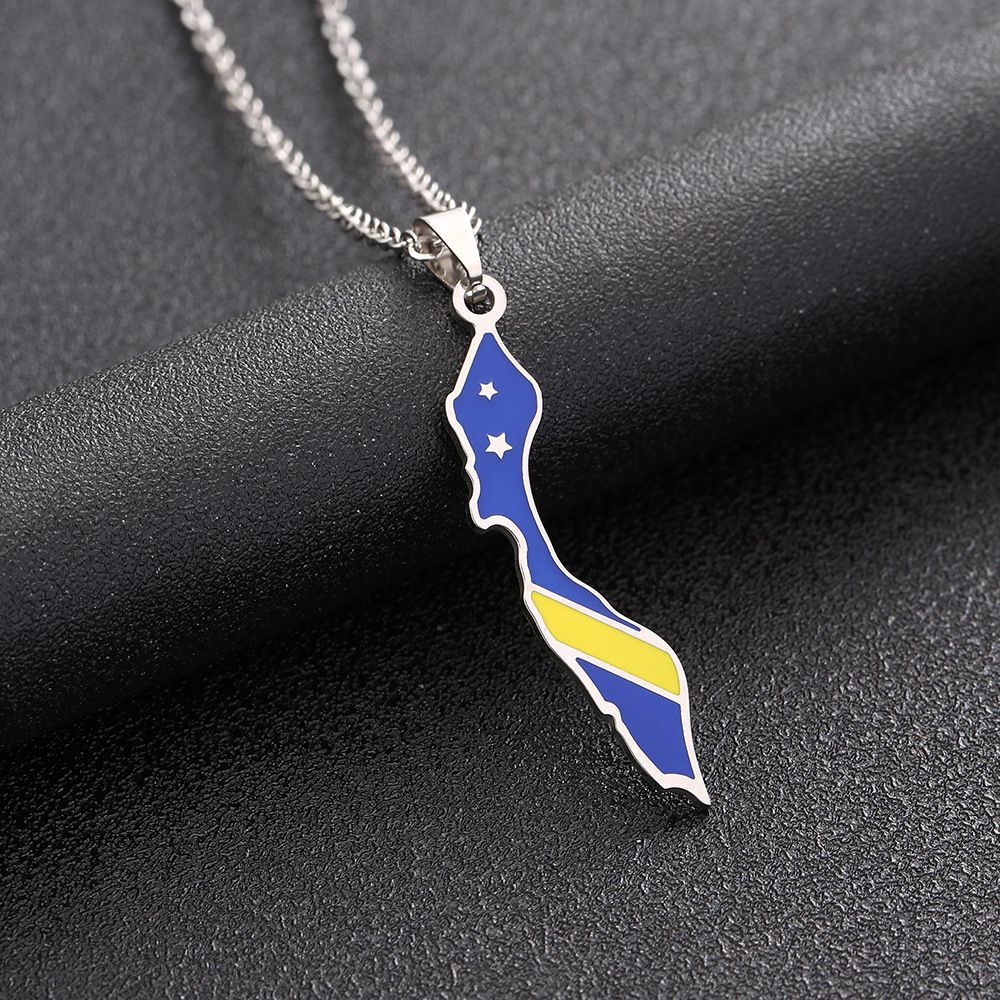 Collana Minimalista a Forma di Lettera in Acciaio Inossidabile Placcato per Uomo e Donna, Ciondolo con Catena a Croce Piatta per Maglioni e Felpe