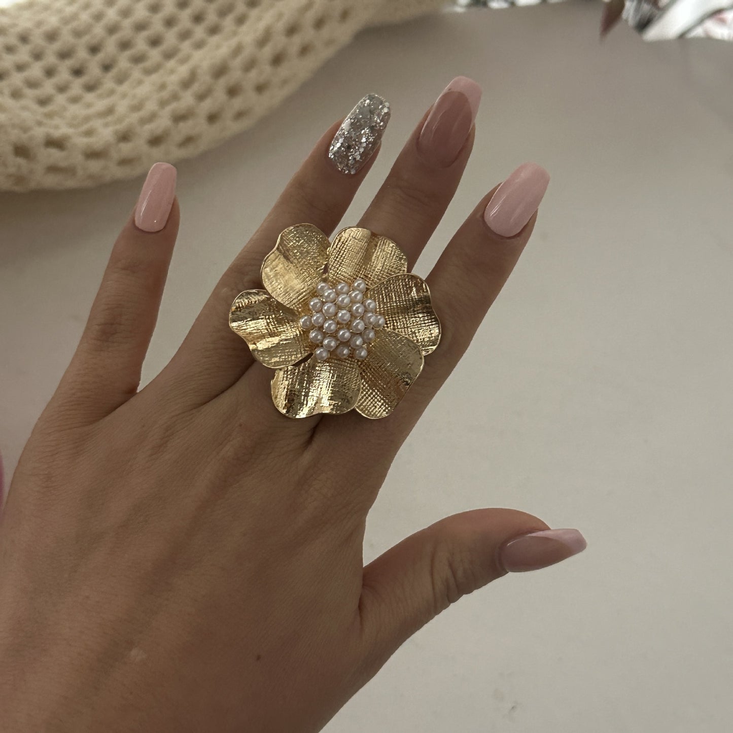 Bohemian Casual Floral Resin Plated Bracelet