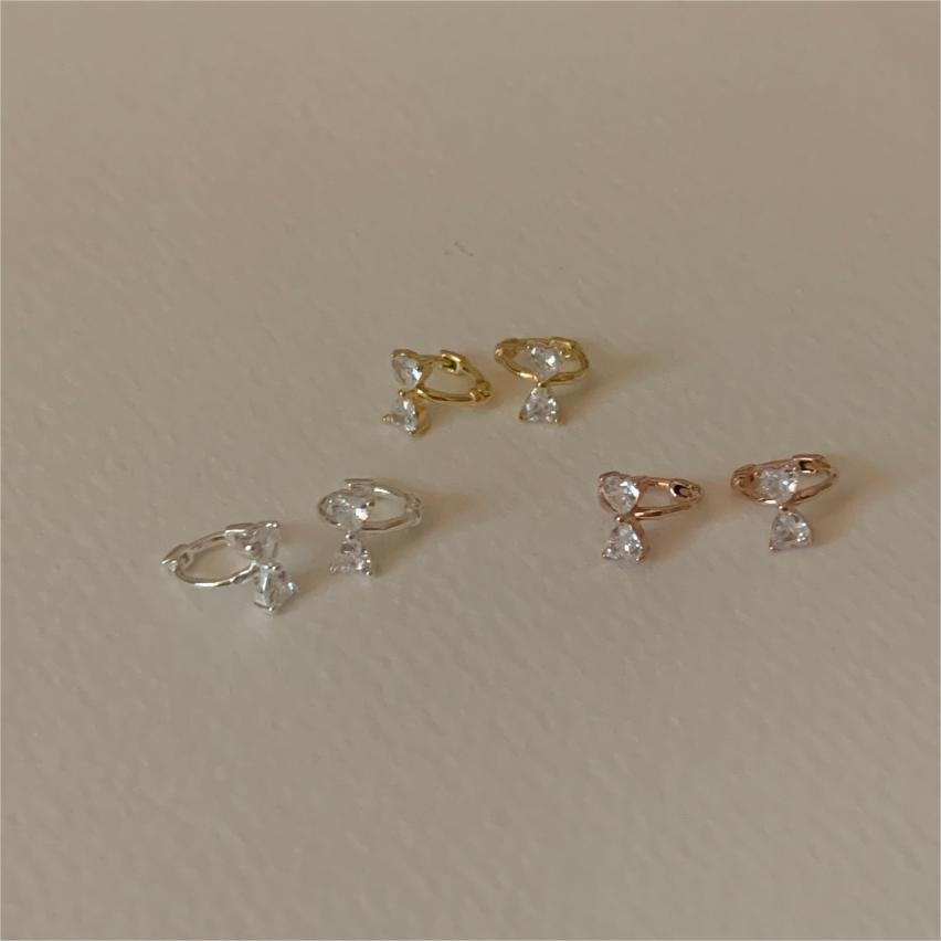 Aretes Minimalistas de Lazo en Plata de Ley 925 con Detalles de Circonita para Mujer