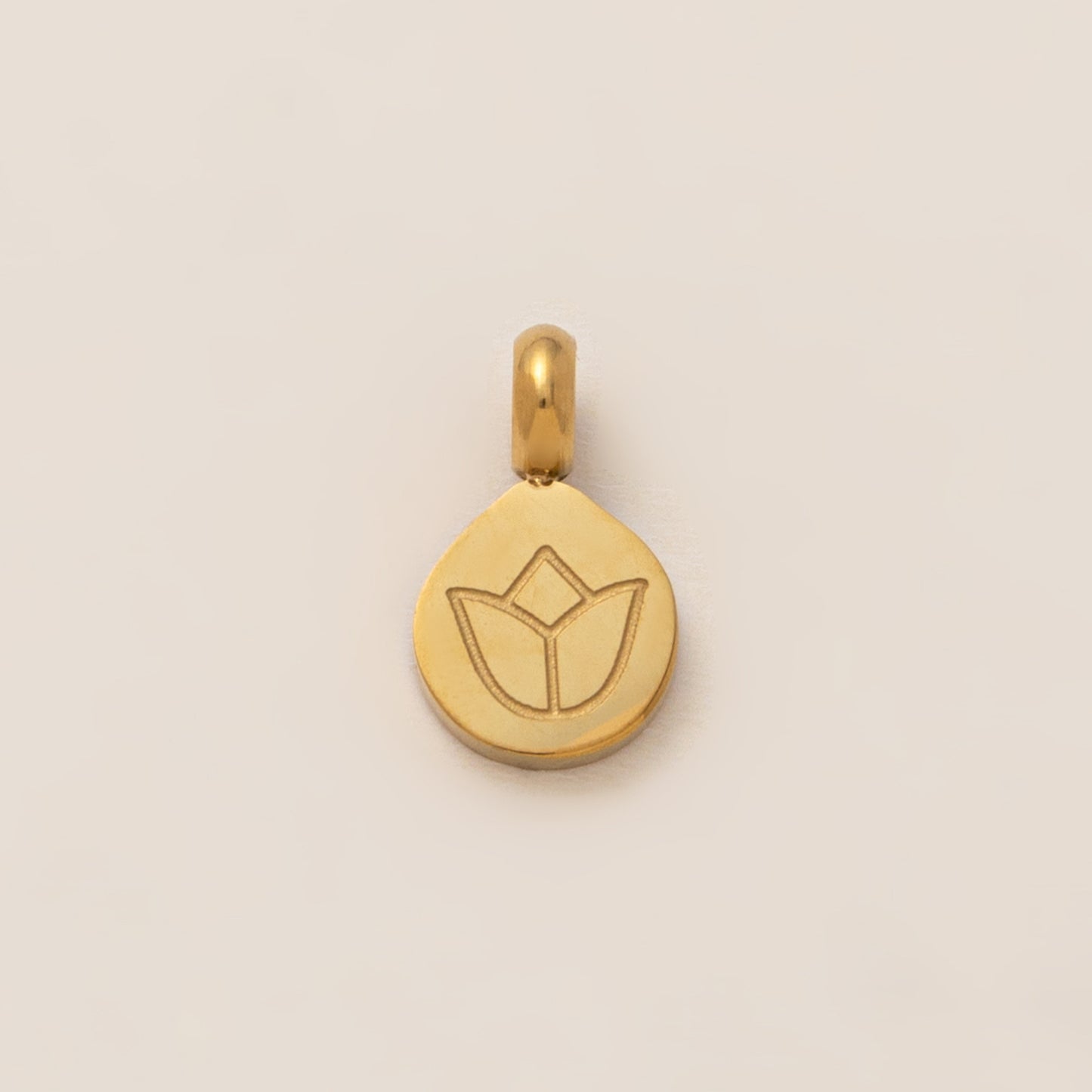 Casual Stainless Steel PVD 18K Gold Plated Elephant Heart Pendant Necklace