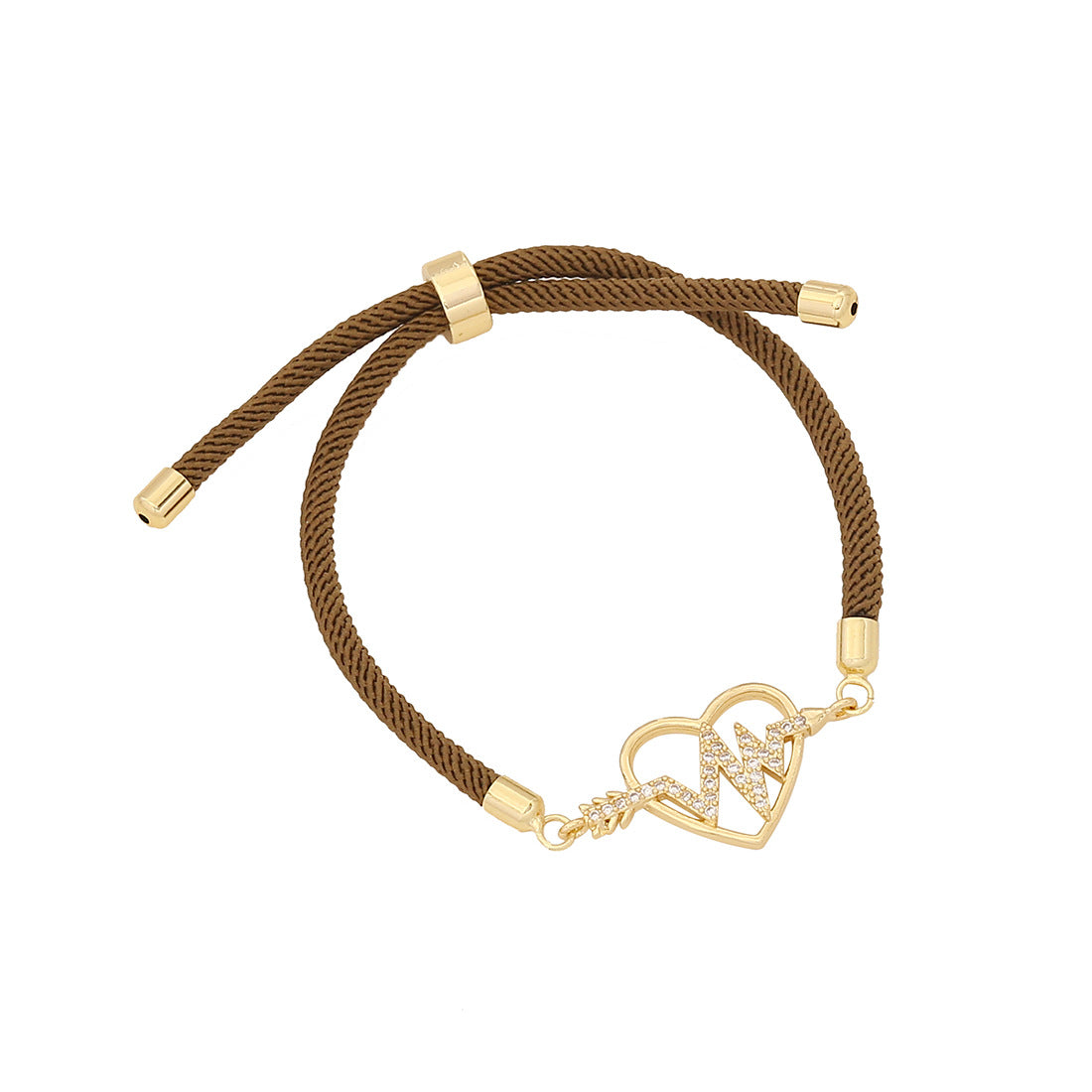 Personalized Butterfly-Shaped Gold-Plated Brass Bracelet with Adjustable Pull Chain