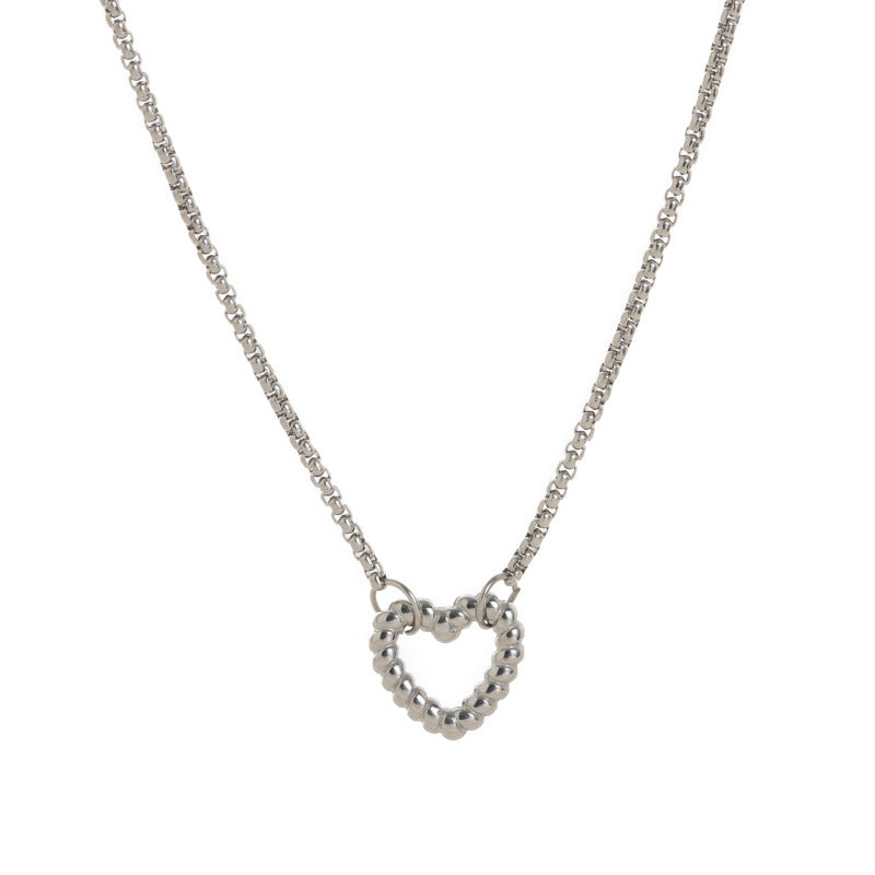 Minimalist Geometric Stainless Steel Cubic Zirconia Inlay Pendant Charm Bar 18K Gold Plated