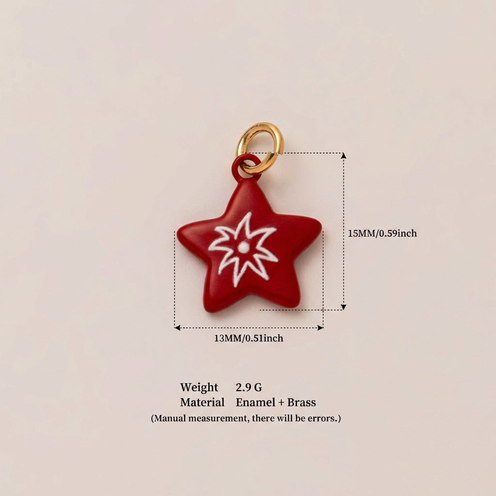 Minimalist Luxury Star Stainless Steel Plated Pendant Necklace 18K Gold Unisex