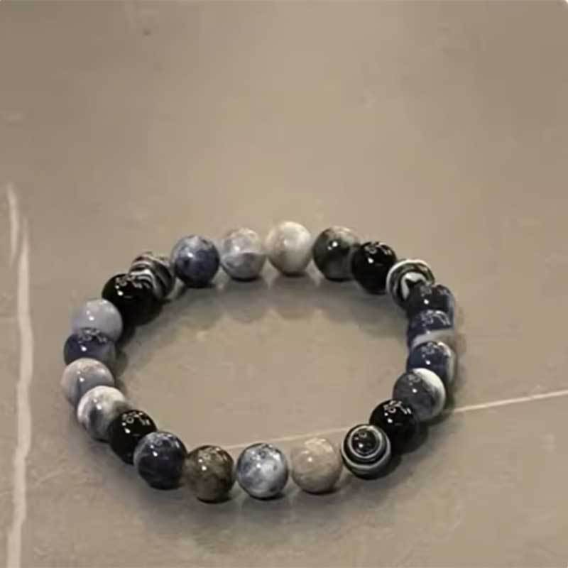 Geometric Round Cross Enamel Alloy Bracelet Unisex