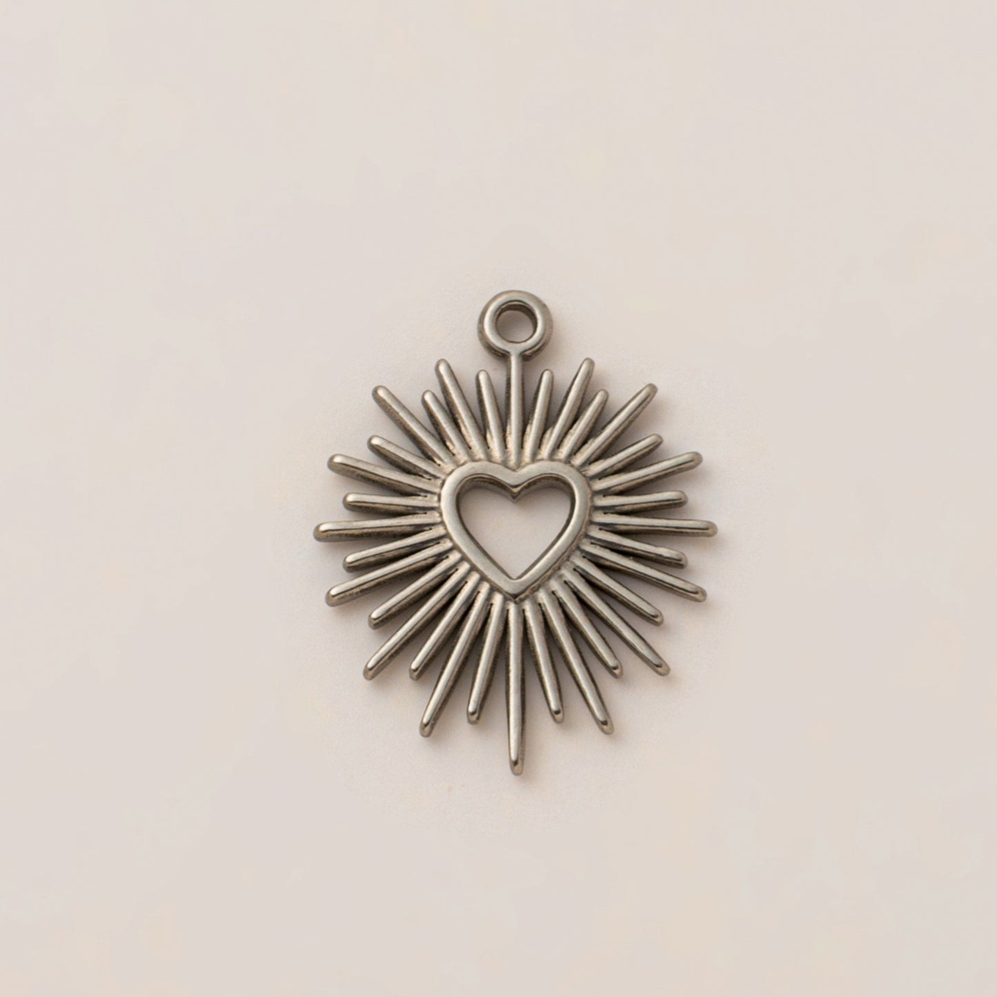 Vintage Plated Stainless Steel Starfish Heart Fish Rectangle Geometric Pearl Inlay Charm Bar