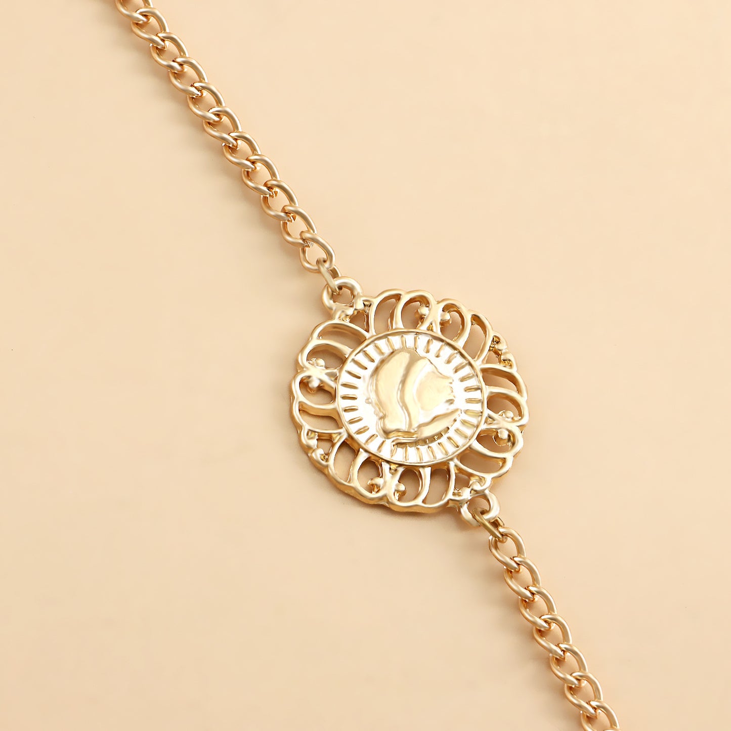 Vintage Body Chain for Women with Tassel and Multi-Layer Coin Design in Alloy Geometric Style