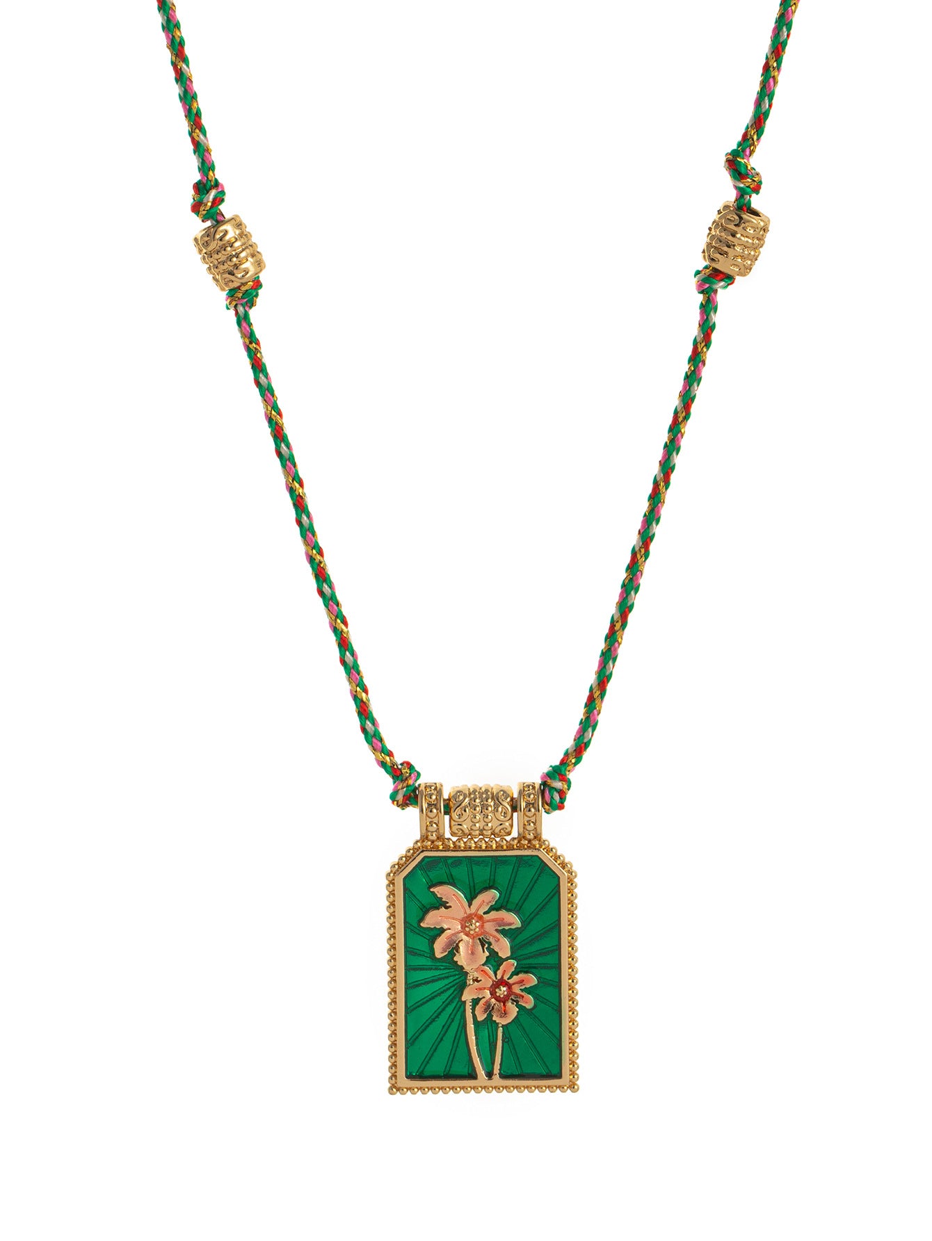 Collana pendente minimalista a forma di cuore in rame placcato oro su cordino colorato da donna
