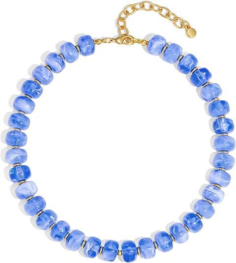 Bohemian Sweet Plated Brass Letter Geometric Pendant Curb Chain Necklace for Women