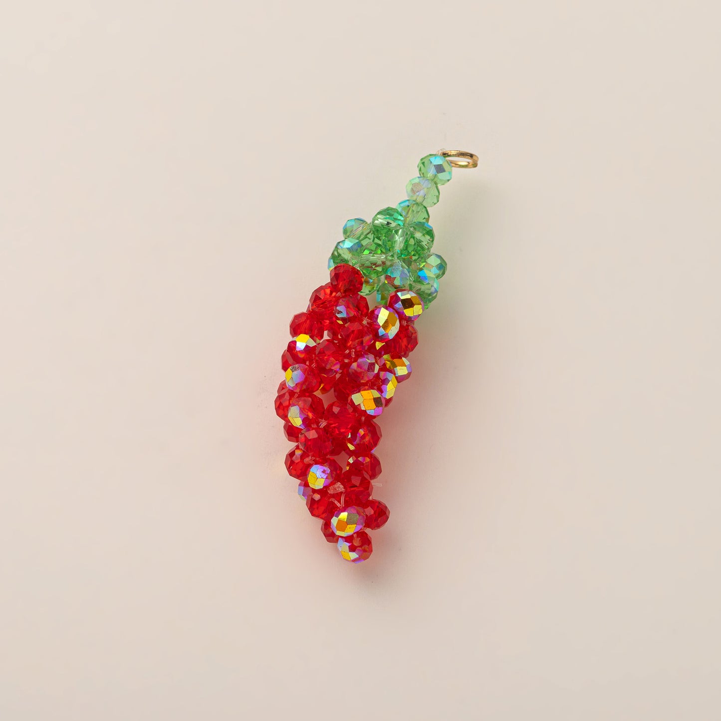 Vintage 18K Gold Plated Stainless Steel Fruit Charm Bar PVD Pendant