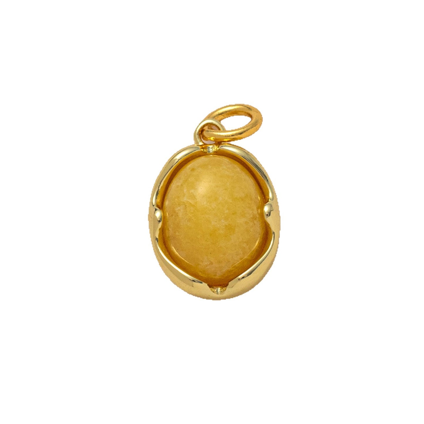 Bohemian Geometric 18K Gold Plated Brass Pendant with Stainless Steel Charm Bar for Unisex