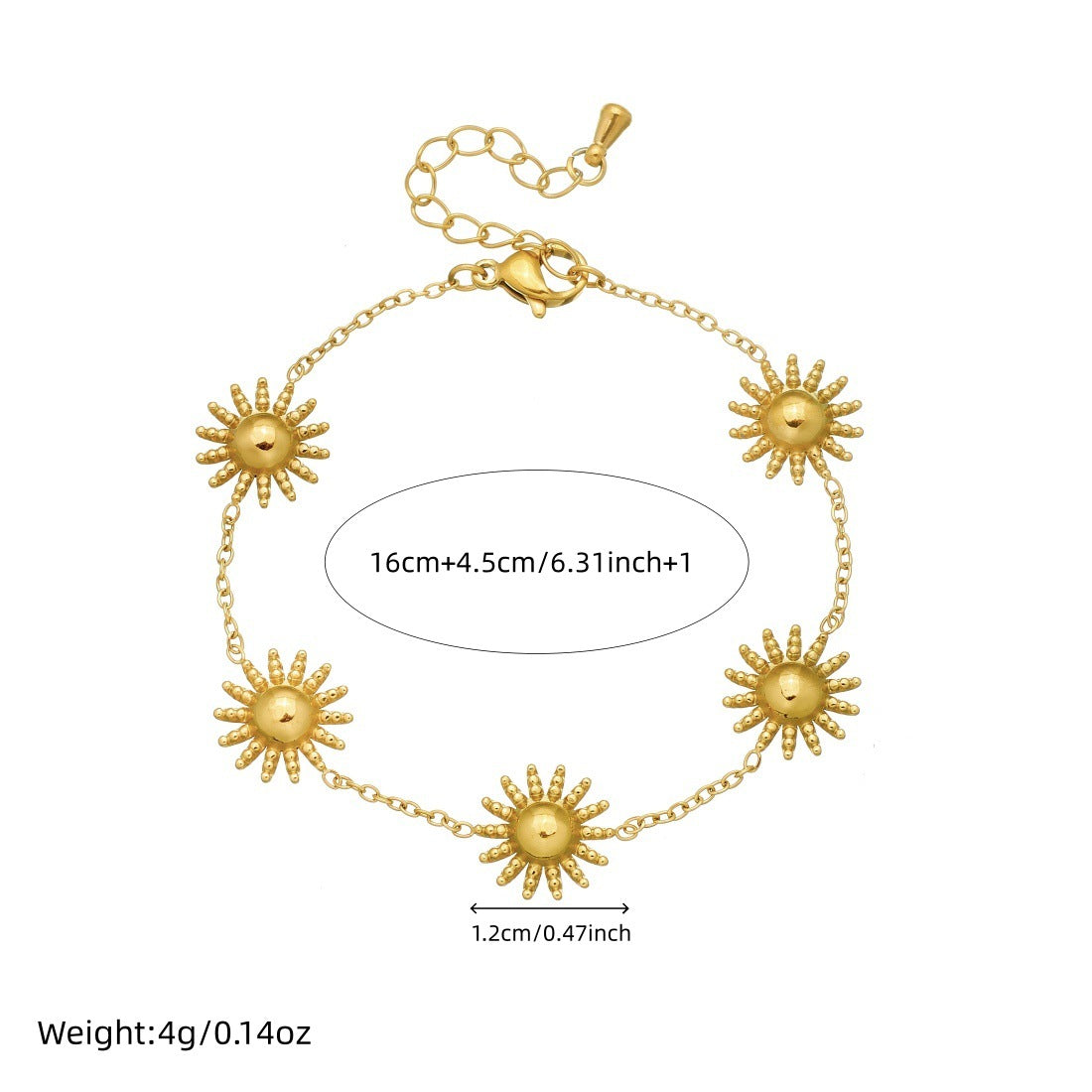 Vintage Gold Plated Stainless Steel Sun Star Moon Pendant Necklace Jewelry Set for Women