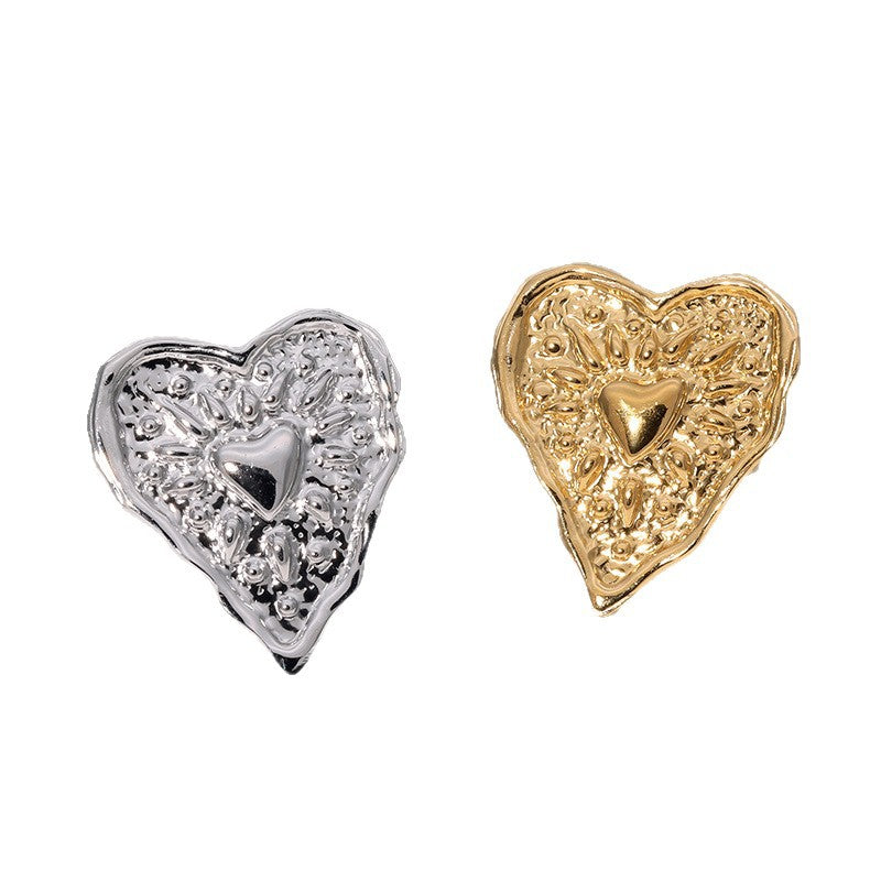 Minimalist Heart-Shaped Stainless Steel Plated Gold Ring for Women with Luxe Minimalist Aesthetic