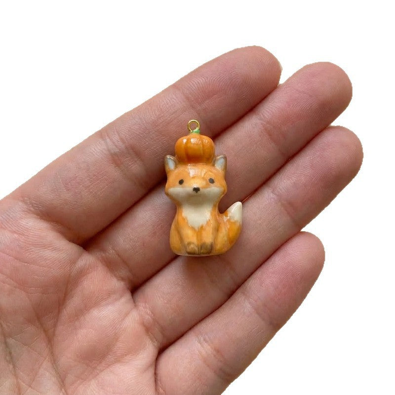 Minimalist Cartoon Animal Pendant Stainless Steel Plated Charm