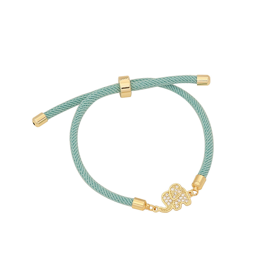 Personalized Butterfly-Shaped Gold-Plated Brass Bracelet with Adjustable Pull Chain