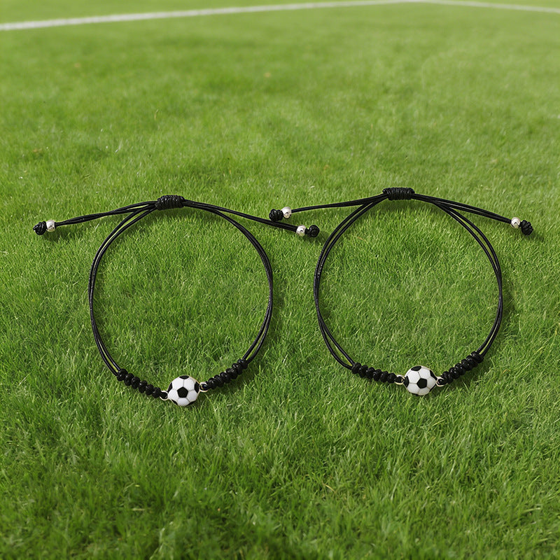 Sweet Sun and Moon Stainless Steel Bracelet Unisex Sports Fan Gift