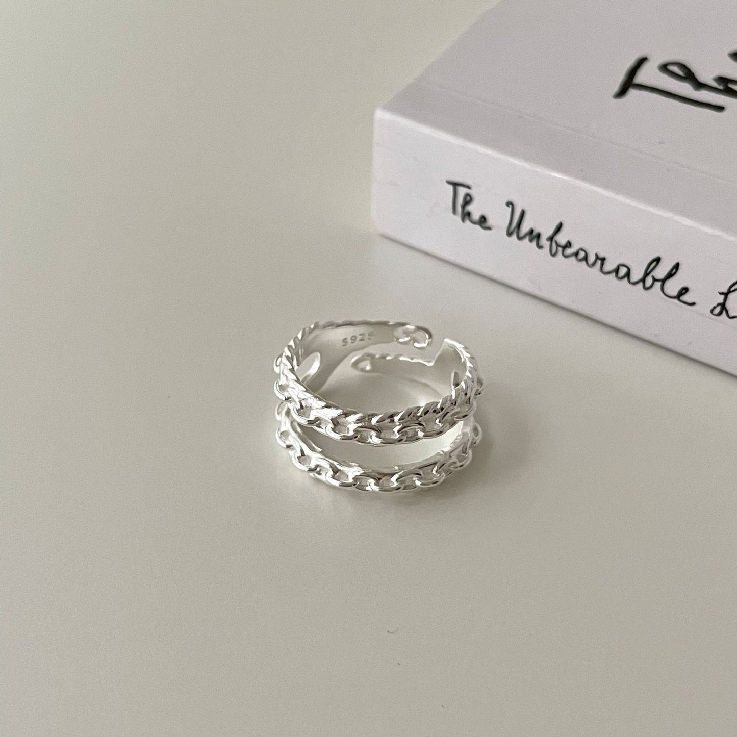 Minimalist 925 Sterling Silver Ring for Women