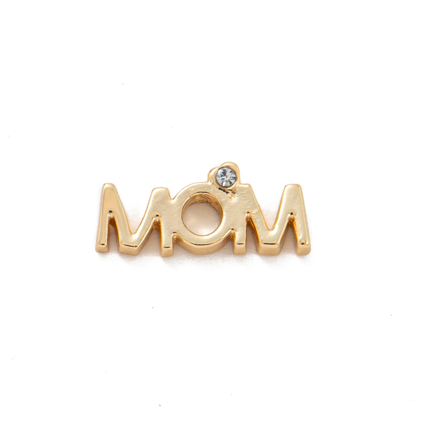 Ciondolo a Medaglione Tondo Geometrico Vintage Placcato Oro 18K in Ottone e Acciaio al Titanio Charm Bar