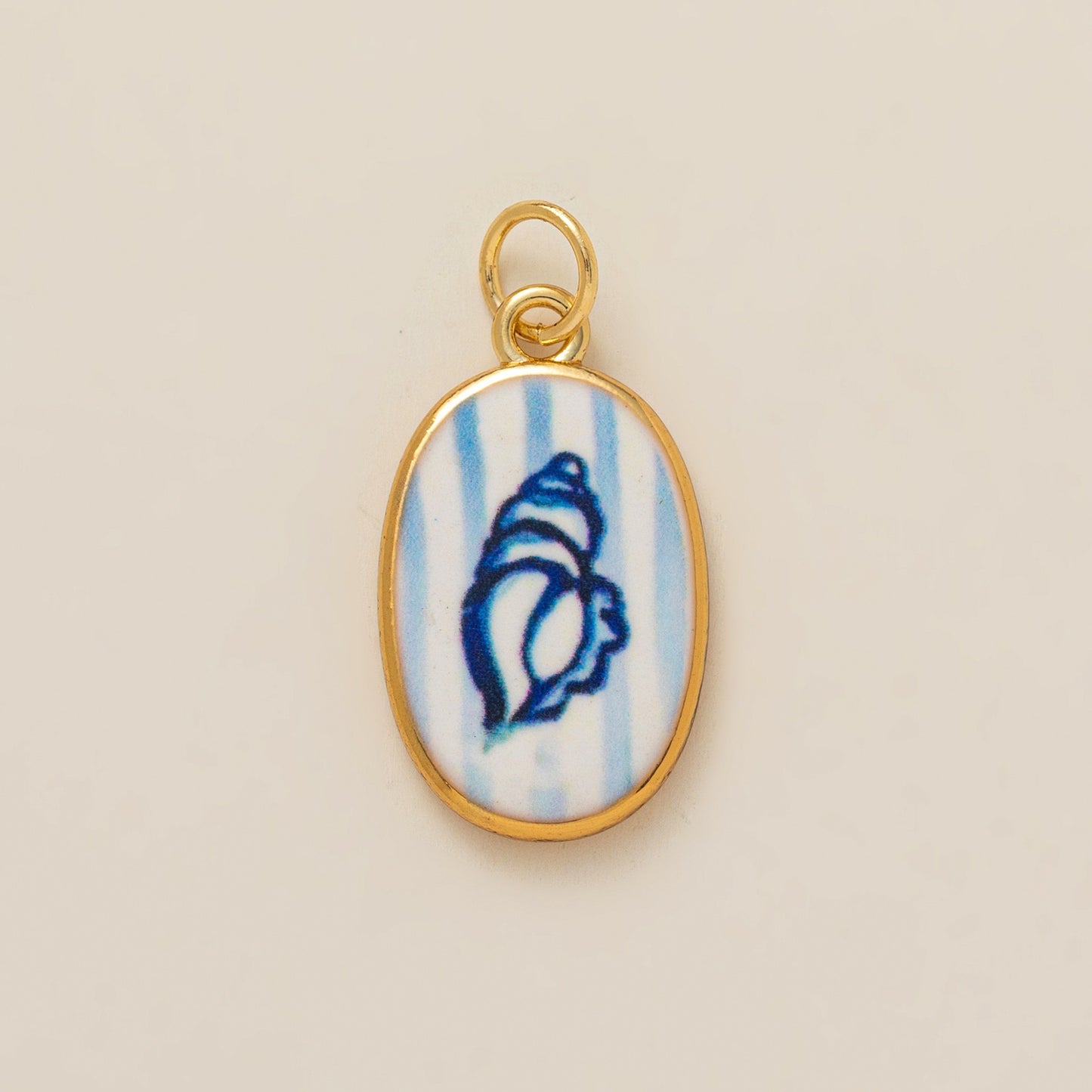 Heart Floral Plated Brass Charm Bar