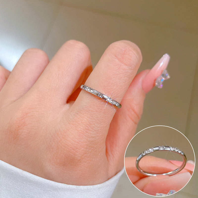 Minimalist Cool-Sweet Titanium Steel Crown Ring for Unisex