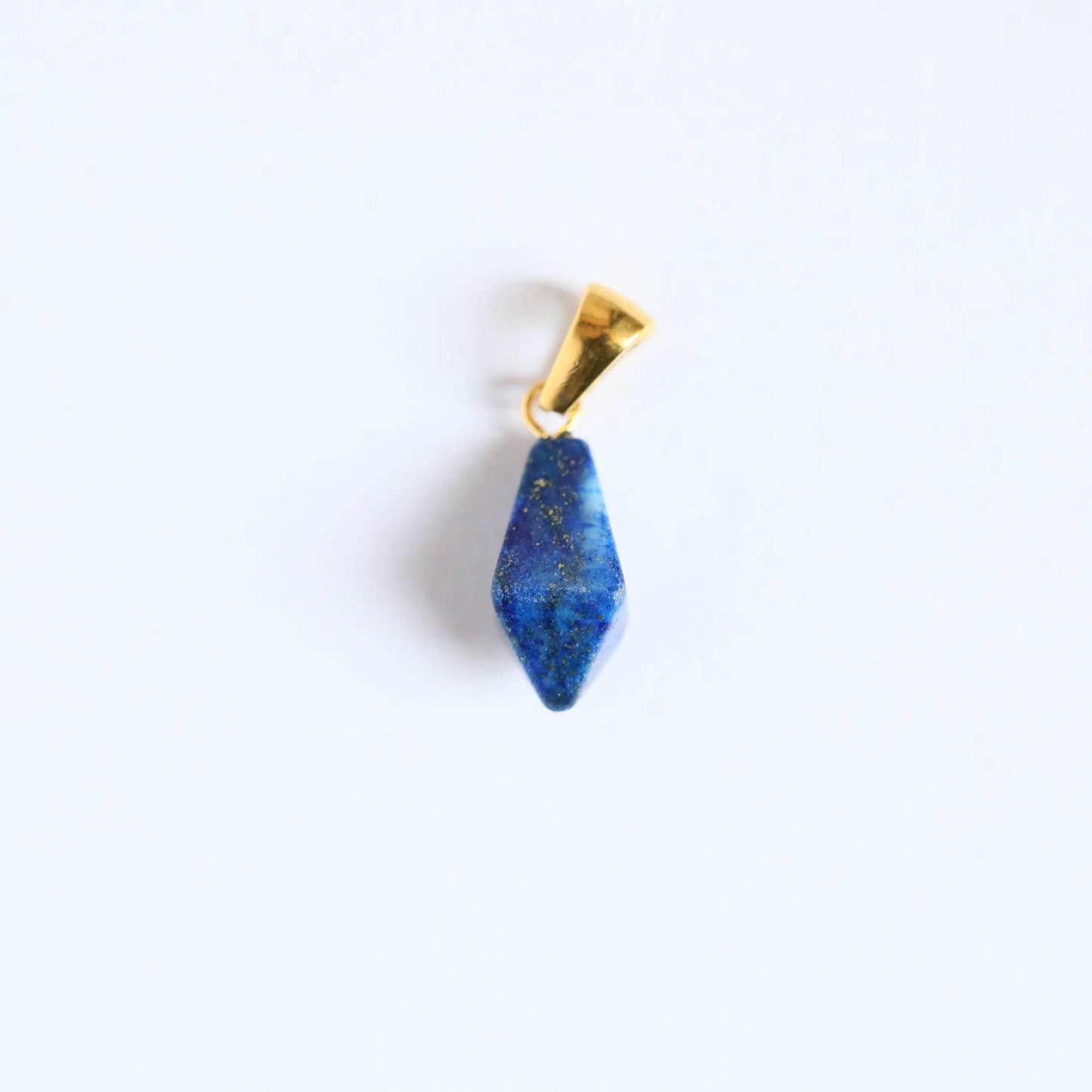 Vintage 18K Gold Plated PVD Stainless Steel Abstract Stone Cubic Zirconia Charm Bar