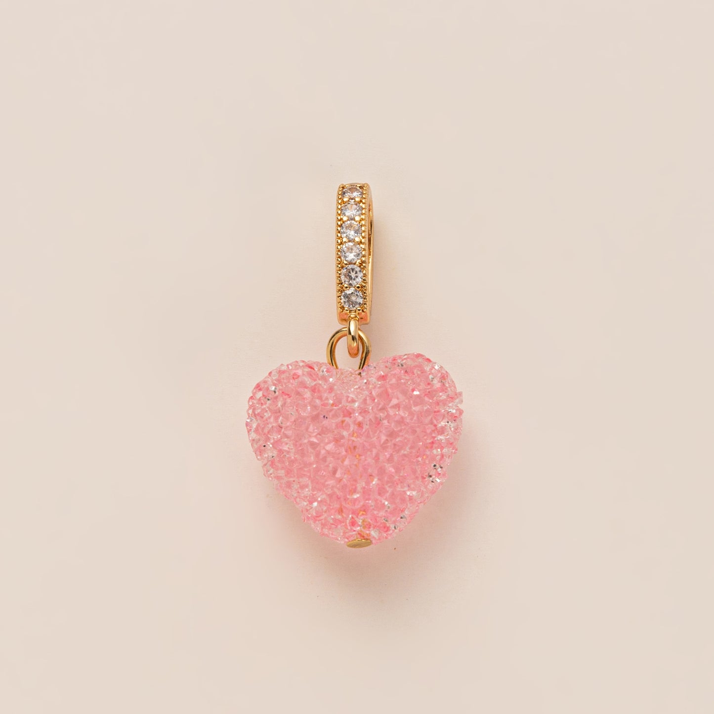 Sweet Colorful Heart Geometric Acrylic Pearl Plated Necklace
