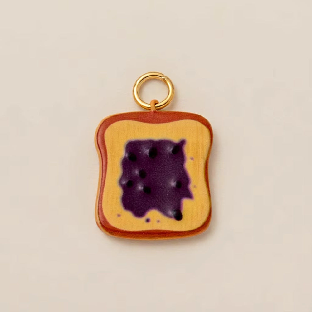 Sweet Geometric Drip Oil Plated Stainless Steel Pendant on Brass Chain Unisex Necklace