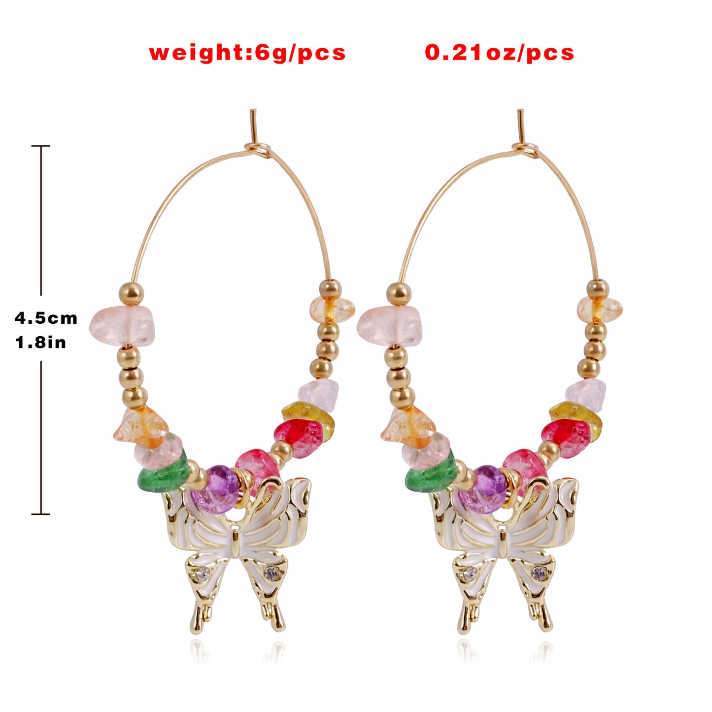 Pendientes de aro bohemios geométricos de turquesa para mujer con acabado de aleación chapada y motivo lunar inspirado en la naturaleza