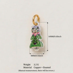 Luxury Plated Brass Animal Charm Bar Pendant Necklace