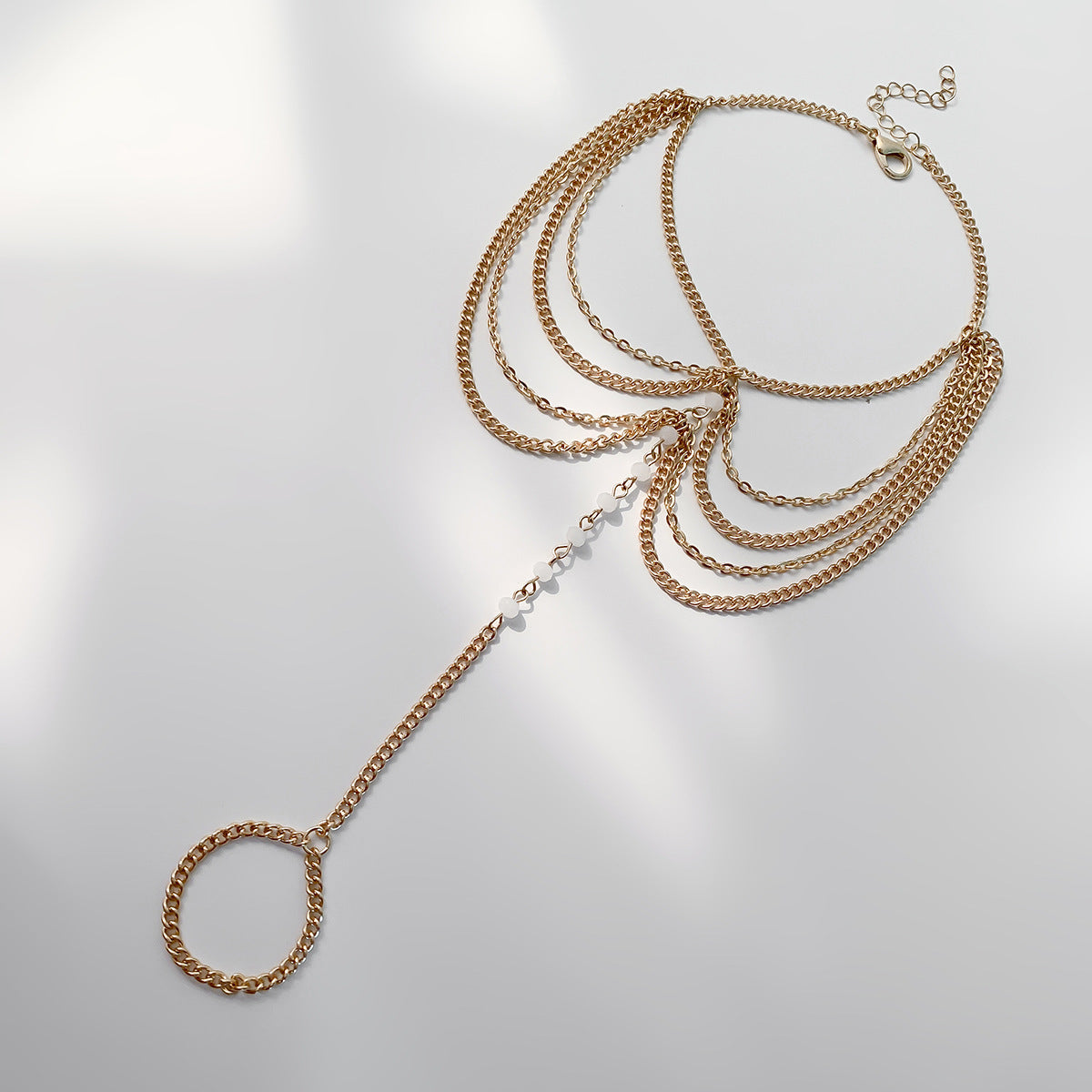 Minimalist Bohemian Ethnic Geometric Alloy Women's Foot Chain with Tassels