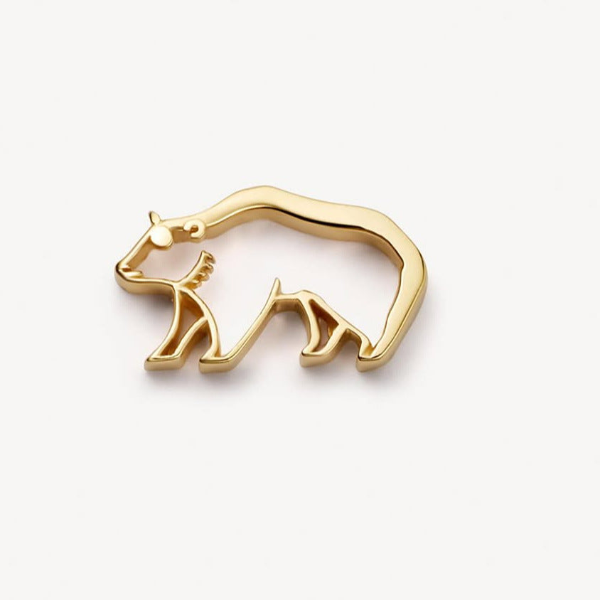 Collana da uomo e da donna con ciondolo a barra geometrico quadrato a quadrifoglio fai da te in ottone placcato oro 18K, stile minimalista