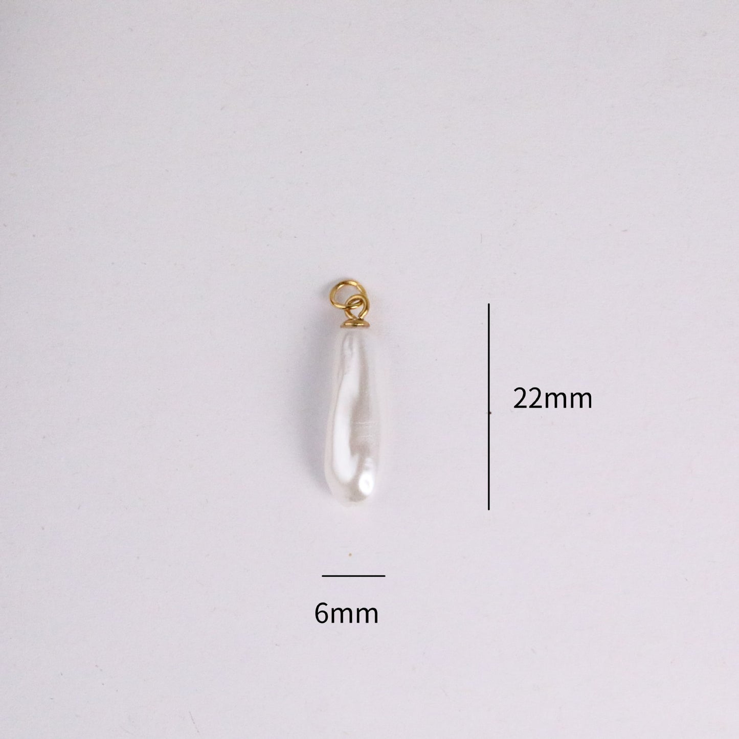 Minimalist 18K Gold Plated Titanium Steel Heart Pearl Rhinestone Charm Bar Necklace for Women