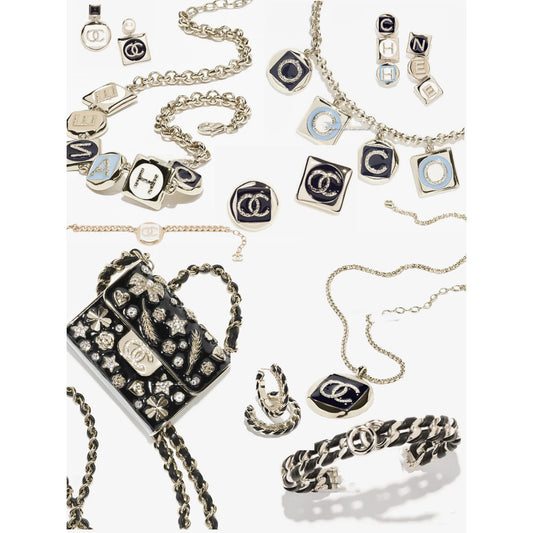 Luxury Letter Enamel Gold Plated Brass Necklace for Women