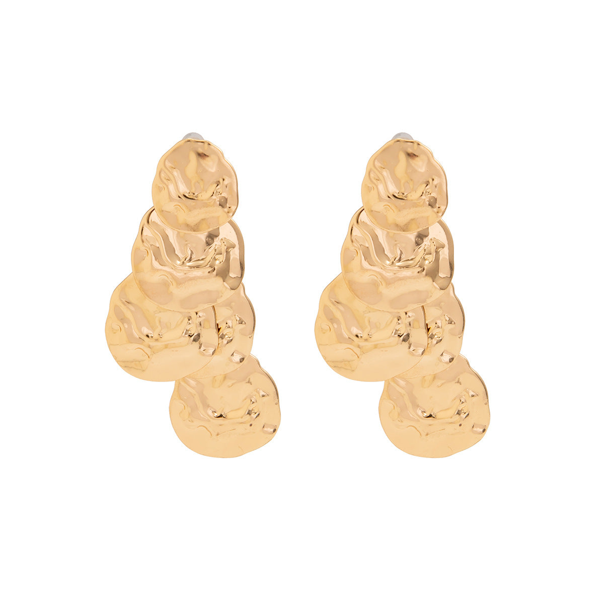 Minimalist Luxury Geometric Rhombus Plated Iron Earrings for Women